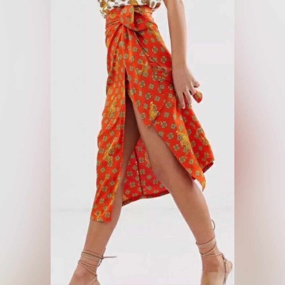 Never Fully Dressed midi Wrap Tiger print
